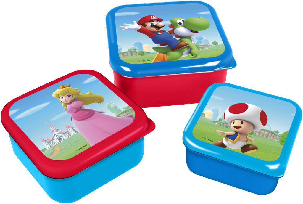 SUPER MARIO - Snack Boxes - 3 pcs