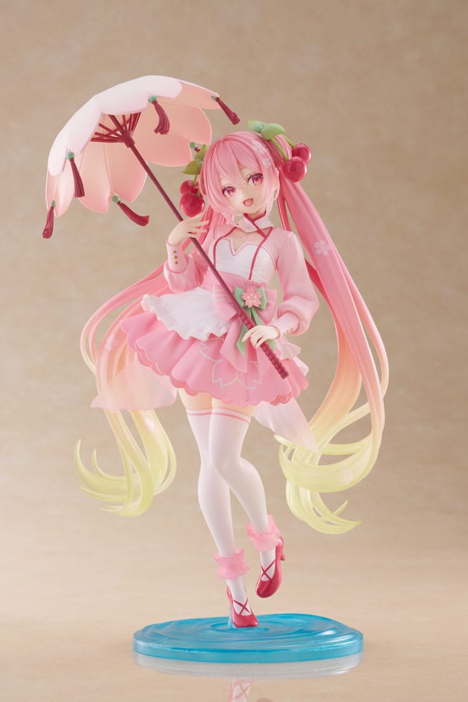 HATSUNE MIKU - Sakura Miku "Sakura Dress" - AMP+ Statue 21cm
