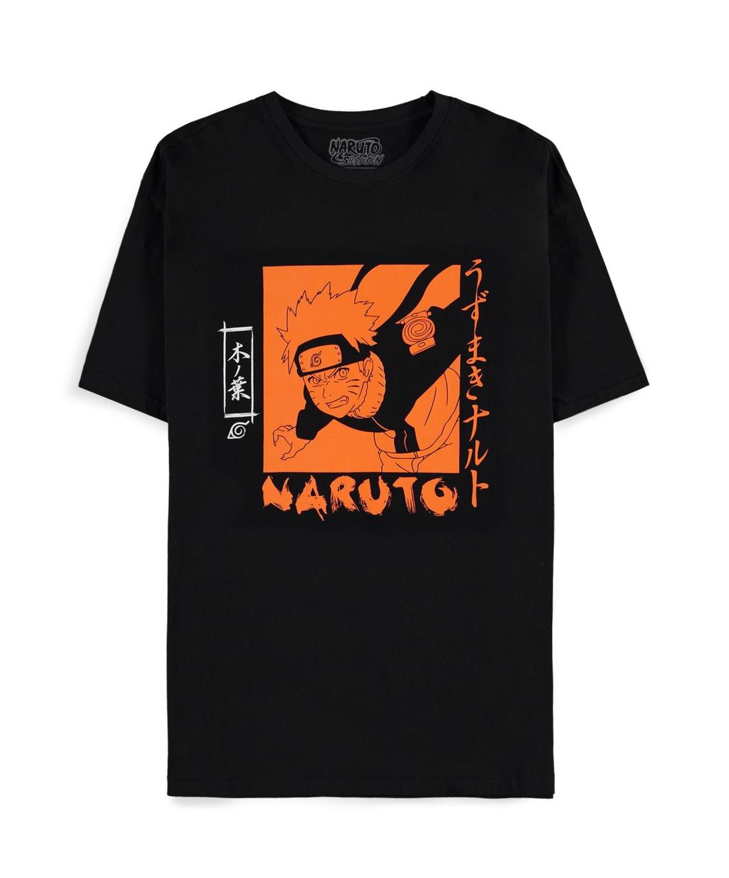 NARUTO Shippuden - Orange Print - T-shirt Homme (2XL)