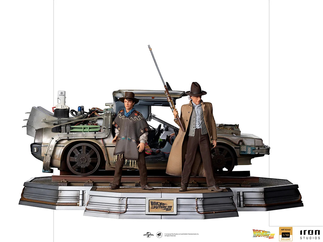 BACK TO THE FUTURE 3 - Delorean Full Set - ArtScale 1/10 - 32cm