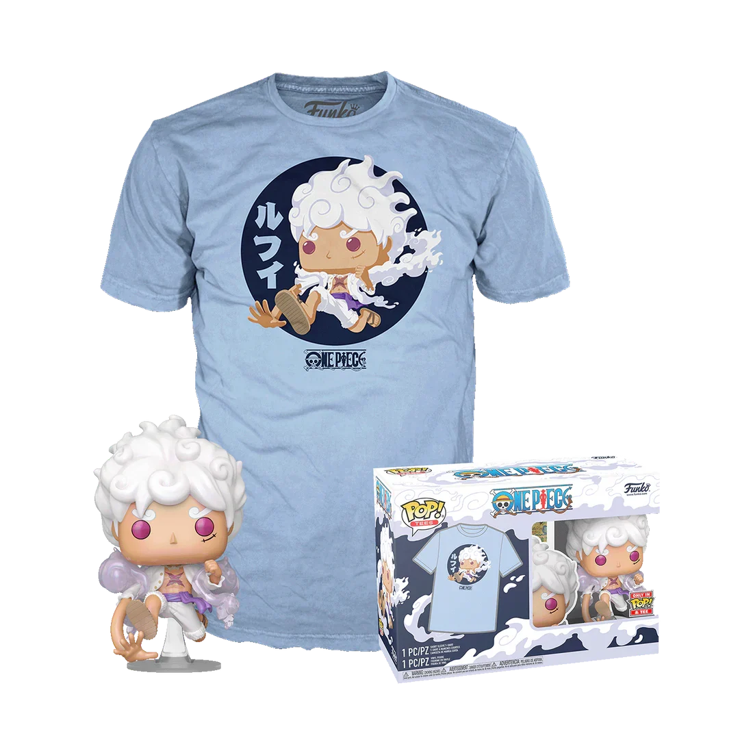 ONE PIECE - POP N° 1607 - Luffy Gear Five + Tee (M)