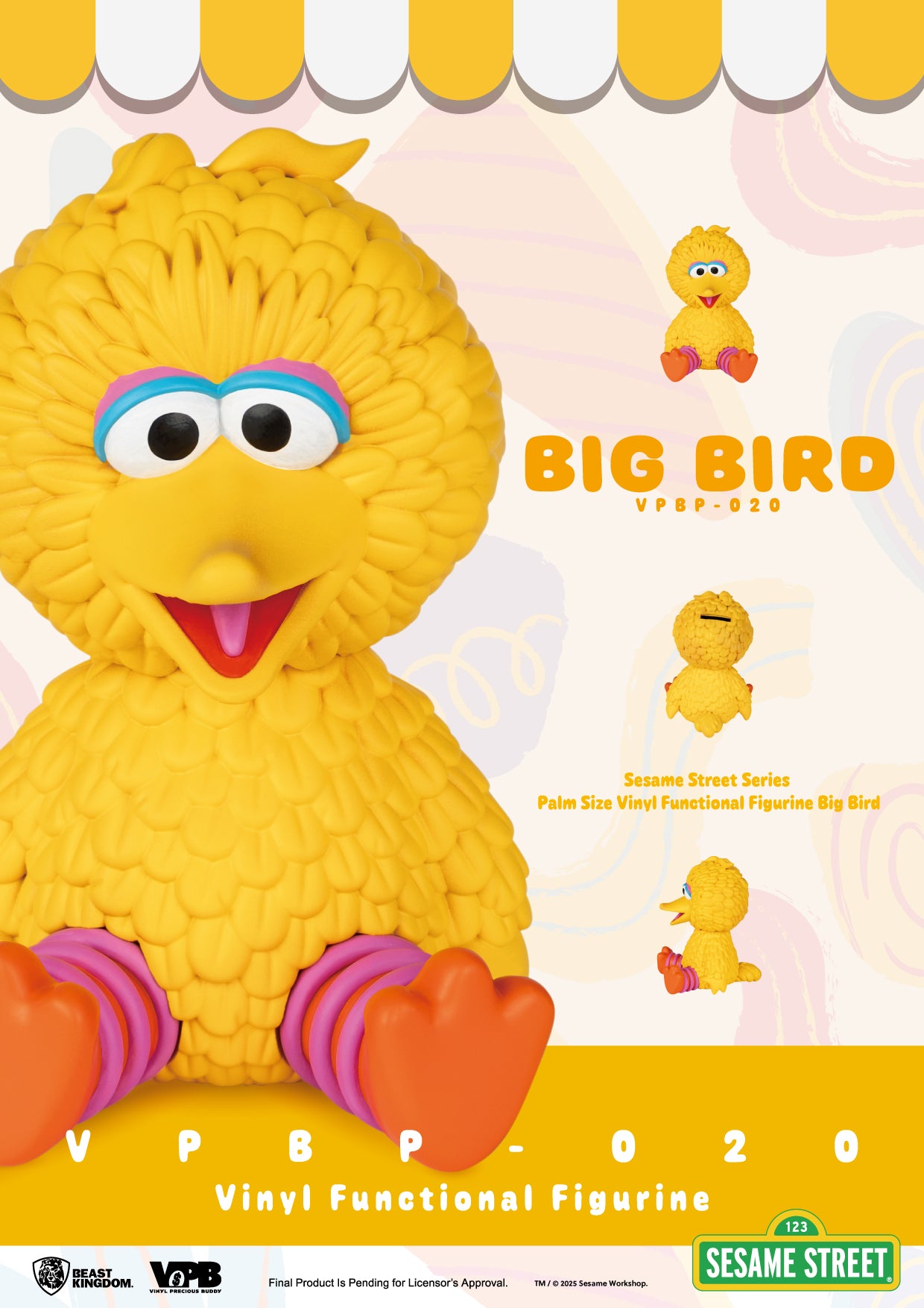 SESAME STREET - Big Bird - Palm Size Bank 12.7cm