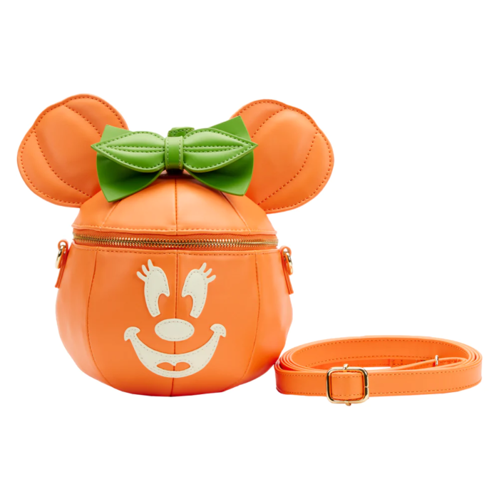 DISNEY - Glow Face Pumpkin Minnie - Cross Body Bag LoungeFly