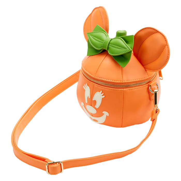 DISNEY - Glow Face Pumpkin Minnie - Cross Body Bag LoungeFly