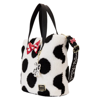 DISNEY - Minnie Rock The Dots Sherpa - Tote Bag Loungefly