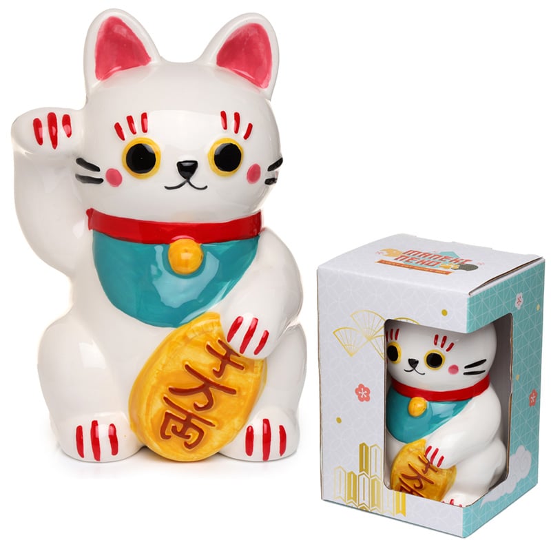 MANEKI-NEKO - White - Money Bank 6inch