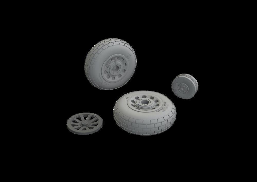 P-51B/C wheels block tread EDUARD