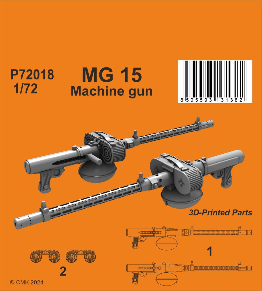 MG 15 German WWII Machine gun (2 pcs)