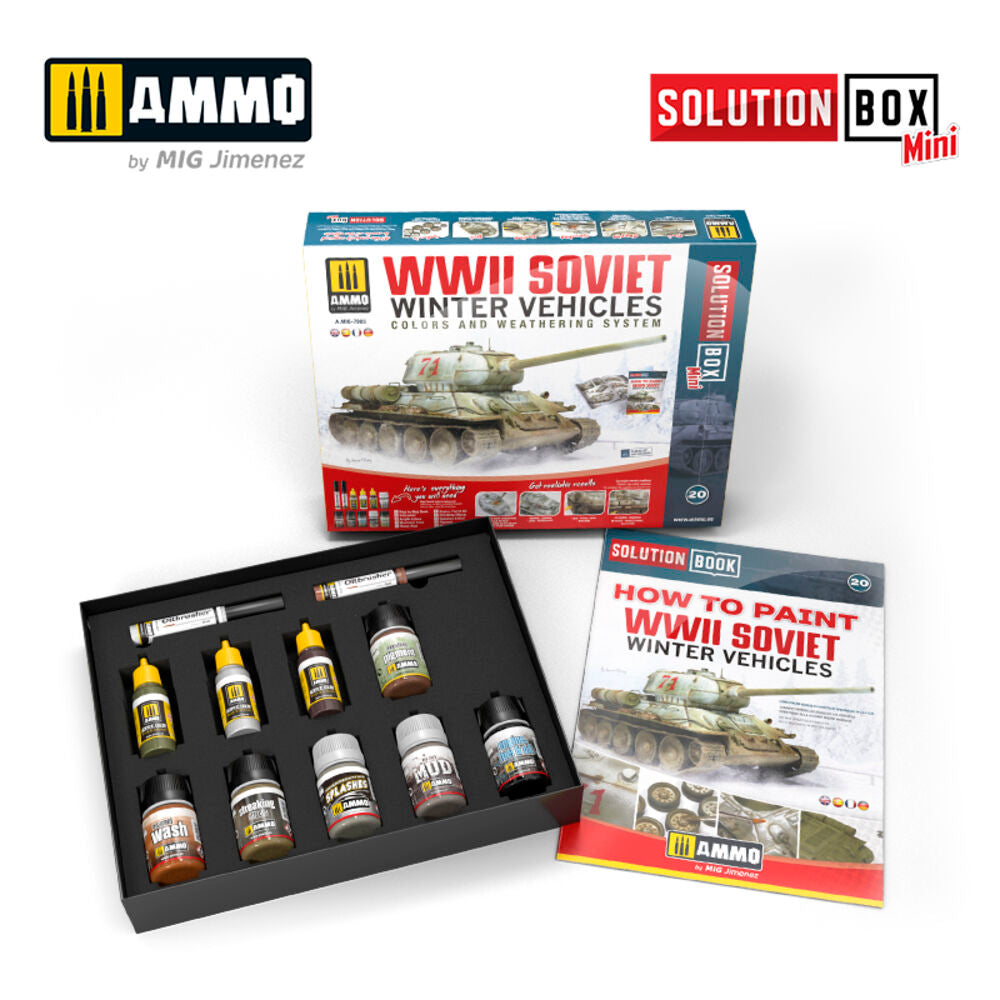 SOLUTION BOX MINI 20 - How to paint WWII Soviet Winter Vehicles