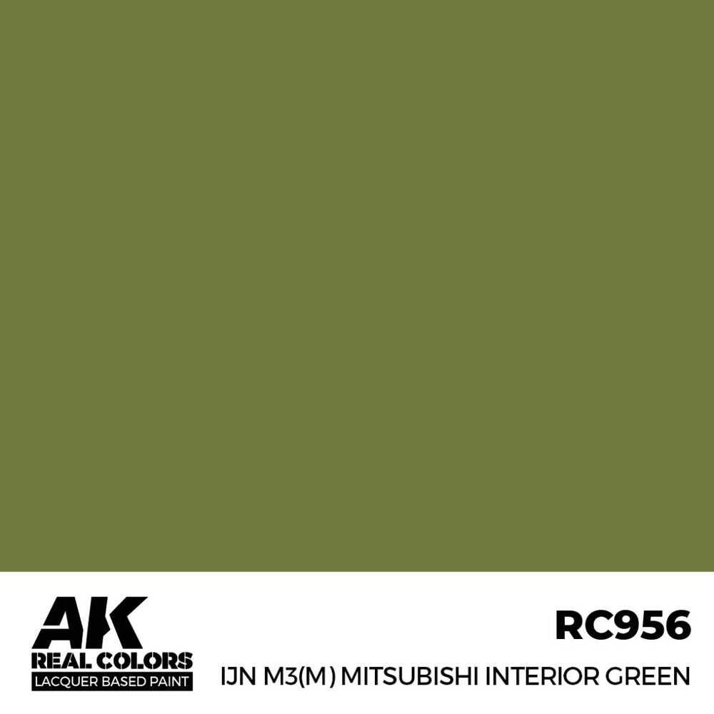 Real Colors: IJN M3 (M) MITSUBISHI Interior Green 17 ml.