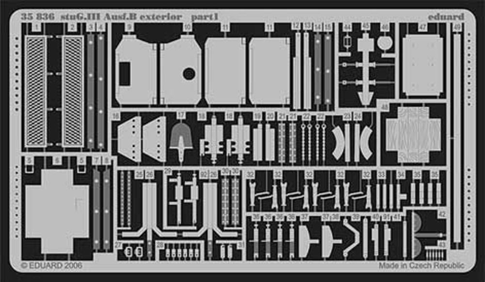 StuG.III Ausf.B exterior f��r Tamiya Bausatz
