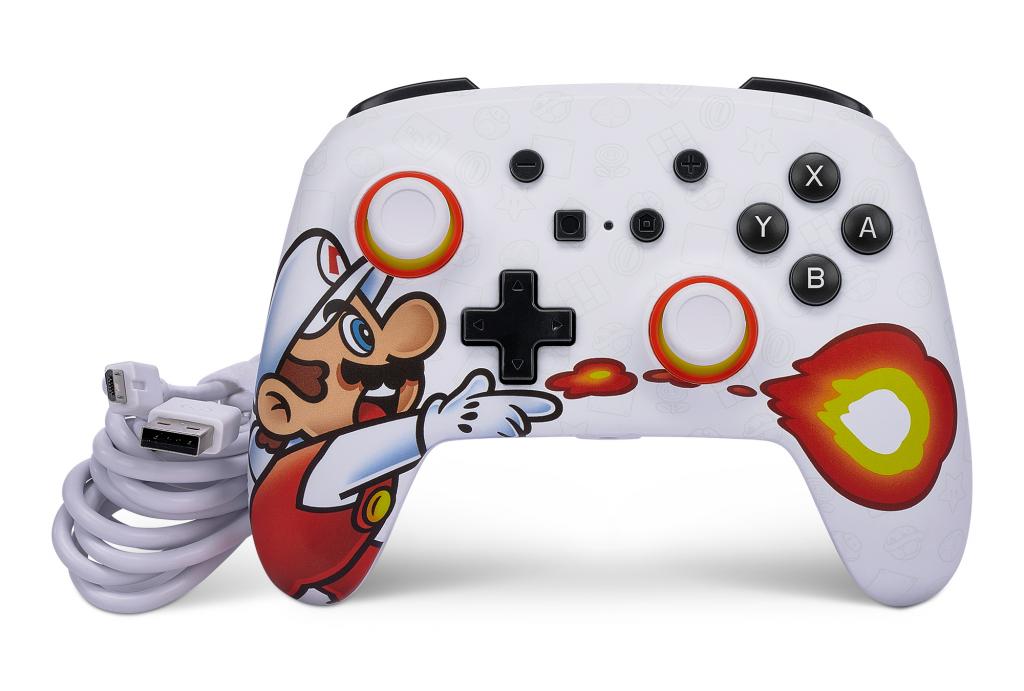 Wired Enhanced Controller Fireball Mario - Nintendo Switch