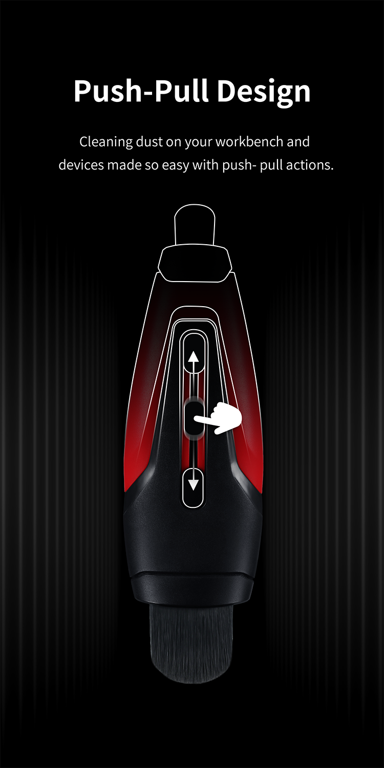 DSPIAE pt-rdb - Retractable Dust Brush Double-head