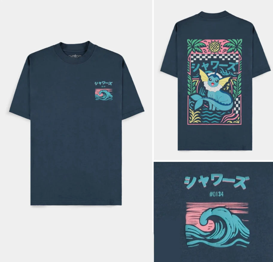 POKEMON - Vaporeon - Men T-Shirt Loose Fit (S)