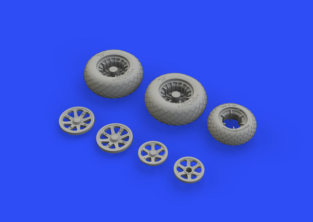 P-38F/G wheels for Tamiya