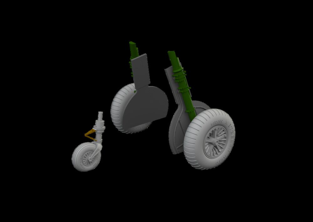 Bf 108 wheels spoked EDUARD