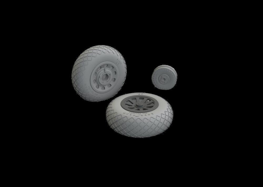 P-51B/C wheels diamond tread 2 EDUARD
