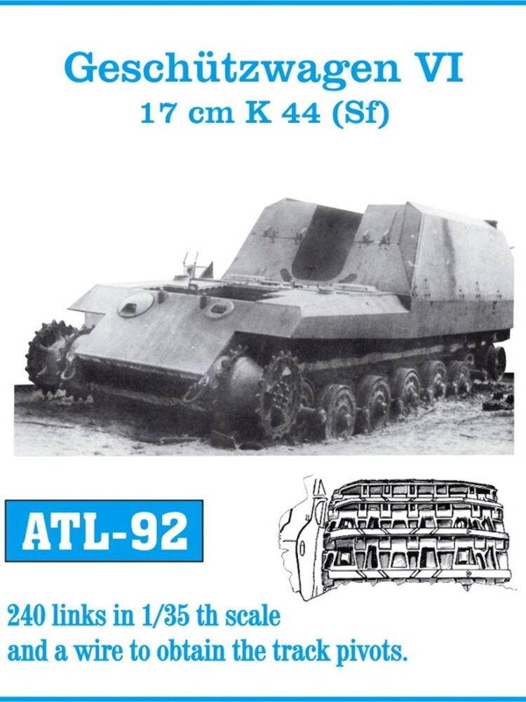 Tracks for Gesch��tzwagen VI 17cm K44 (Sf)