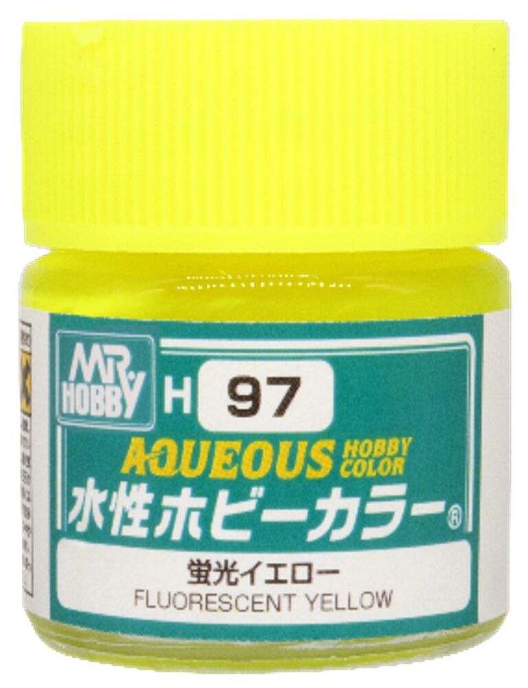 Mr Hobby -Gunze Aqueous Hobby Colors (10 ml) Fluorescent Yellow