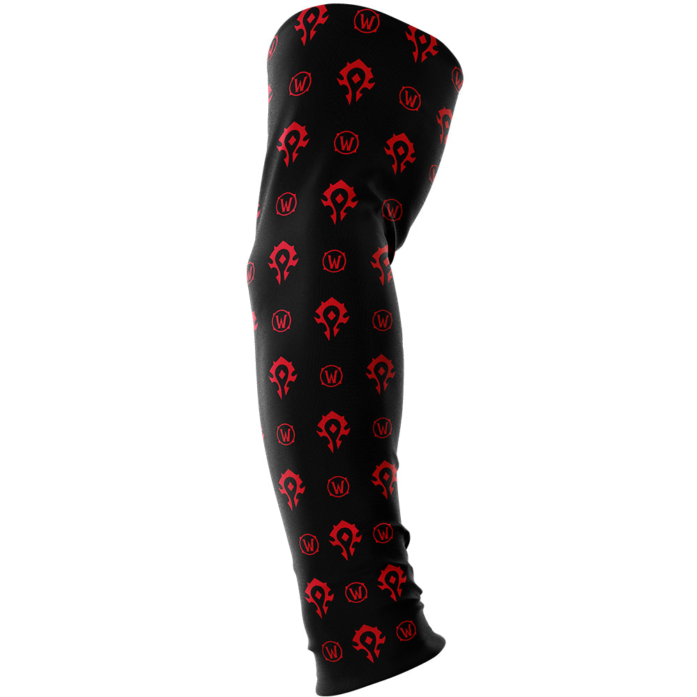 World of Warcraft Horde seamless gaming arm sleeve black_red, S