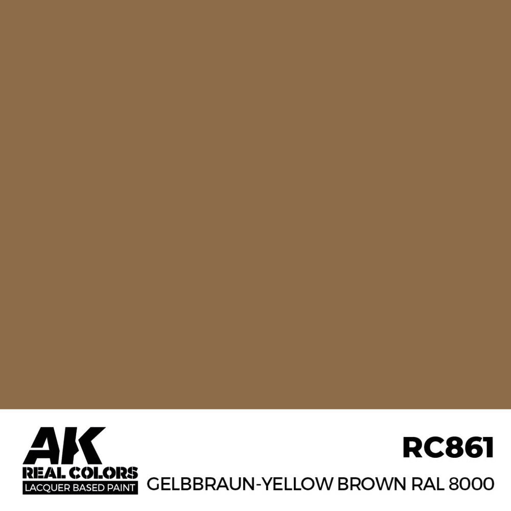 Real Colors: Gelbbraun-Yellow Brown RAL 8000 17 ml.