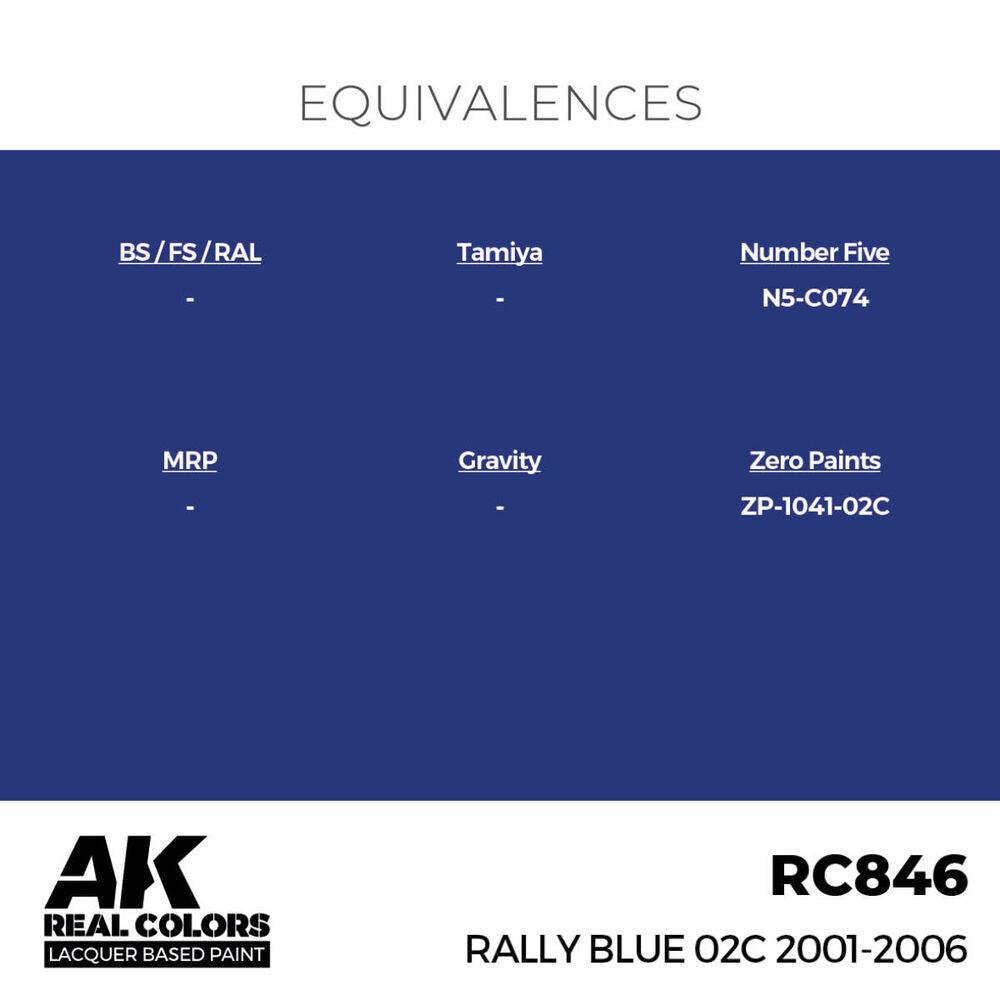 Real Colors: Rally Blue 02C 2001-2006 17ml.