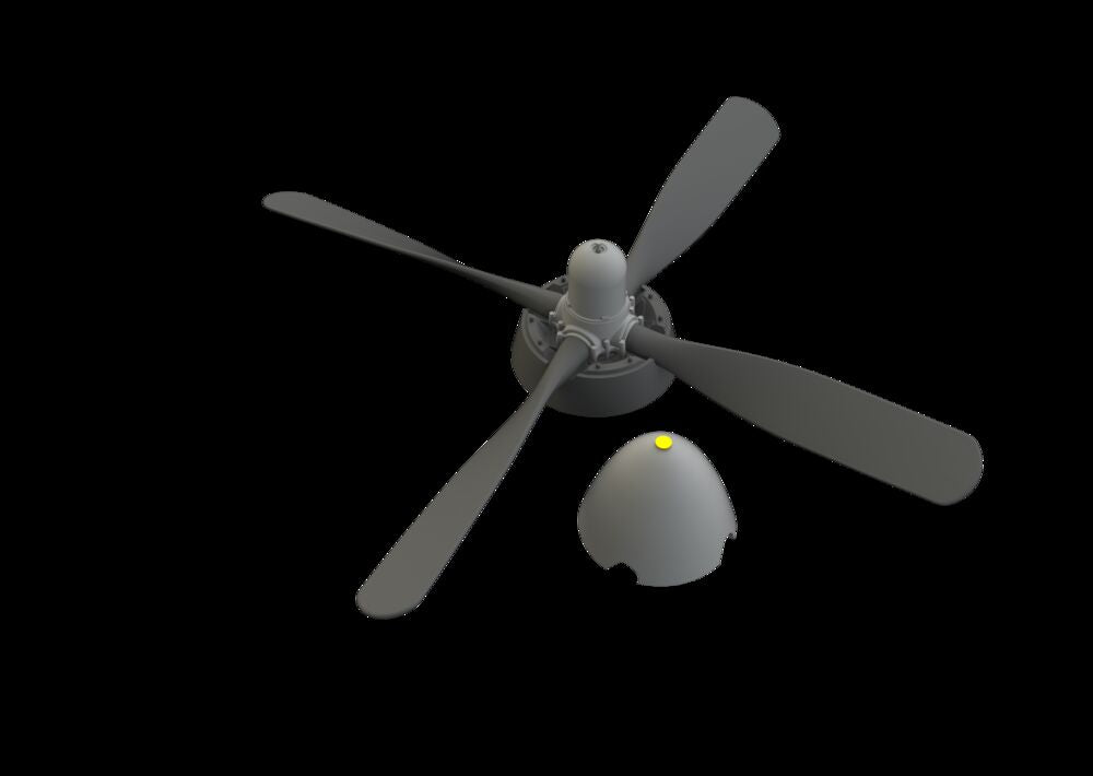 P-51B/C Hamilton Standard propeller uncuffed EDUARD