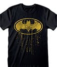Batman T-Shirt Dripping Symbol Size M