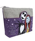 Nightmare Before Christmas Make Up Bag Jack & Sally Purple