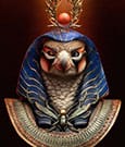 Life-Size Bust Horus by Miyo Nakamura 80 cm