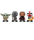 Star Wars POP! Movies Vinyl Figure 4-Pack Mandalorian Holiday 9 cm