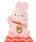 Momo Bunny Statue 1/7 Money Come Come 15 cm