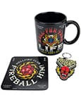 Stranger Things Mug, Coaster and Keychain Set Hellfire