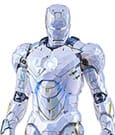 Iron Man 2 Movie Masterpiece Diecast Action Figure 1/6 Iron Man Mark IV (Sub-Zero Fractal Armor) Hot Toys Exclusive 33 cm