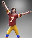 Rolling Stones Rock Iconz Statue Mick Jagger US Tour 1981 (Burgundy Jersey) 22 cm