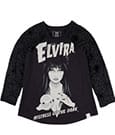Elivira by Loungefly Tee T-Shirt Unisex Shirred Raglan Size XXL