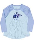 Winnie the Pooh by Loungefly Tee T-Shirt Unisex Eeyore Shirred Raglan Size L