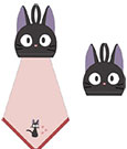 Kiki's Delivery Service Pop-Up Mini Towel Jiji 25 x 25 cm