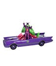 DC Retro Action Figure Batman 66 Batmobil with Joker (Gold Label) 15 cm