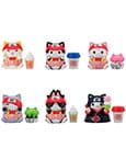 Naruto Shippuden Mega Cat Project Nyaruto! Trading Figures Mega Cat Diner 3 cm Assortment (6)
