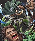Attack on Titan Ultimate Premium Masterline Series Statue 1/4 Levi Versus Beast Titan Bonus Version 73 cm