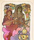 Critical Role Art Print Sam Riegel: 10th Anniversary Art Nouveau Illustrations 46 x 28 cm - unframed