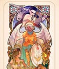 Critical Role Art Print Ashley Johnson: 10th Anniversary Art Nouveau Illustrations 46 x 28 cm - unframed
