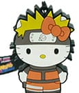 Naruto Shipudden x Hello Kitty PVC Keychain Hello Kitty Naruto