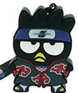 Naruto Shipudden x Hello Kitty PVC Keychain Badtzt Maru Itachi