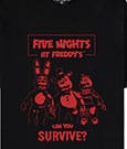 Five Nights at Freddy's T-Shirt Can You Survive Size L