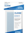 Ultimate Guard Classic Soft Sleeves Japanese Size Transparent (100)