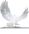 The Lord of the Rings Metalbird Gandalf on Gwaihir 30 cm