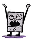 SpongeBob SquarePants Pencil Holder DoodleBob 9 cm