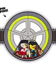 Invincible Pin Badge Invincible Spinning 10 cm